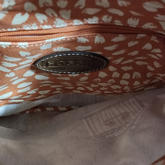 Fossil Key-Per Birds Coated Canvas Crossbody Shoulder Bag - Picture 5 of 6